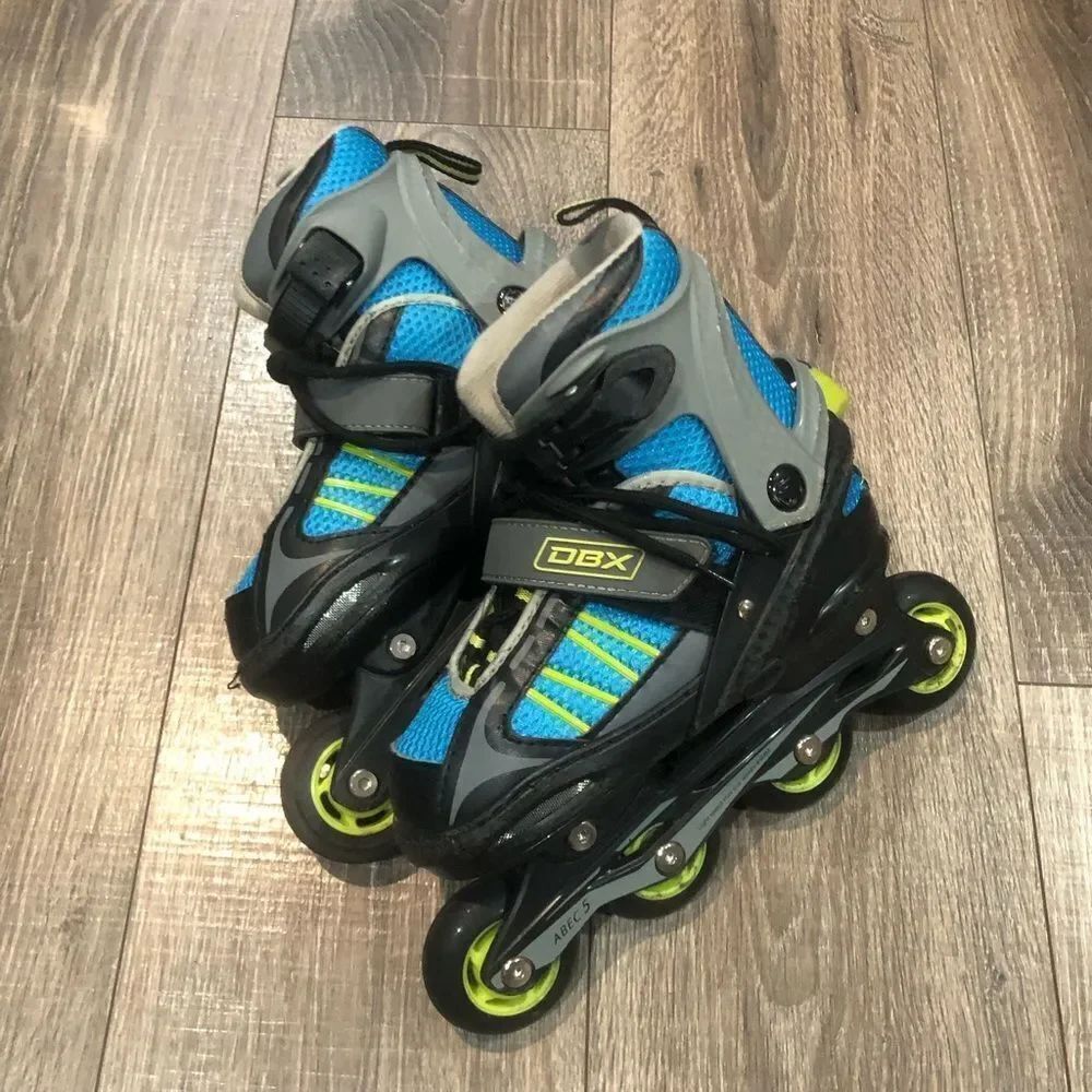 DBX Inline Skates Shoe Size 1-4 Kids Inline Skates - Blue and Black